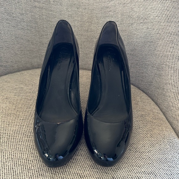 Cole Haan Nike Air Technology Lainey Heel Pump Black Patent Leather Size 7 - Picture 2 of 6